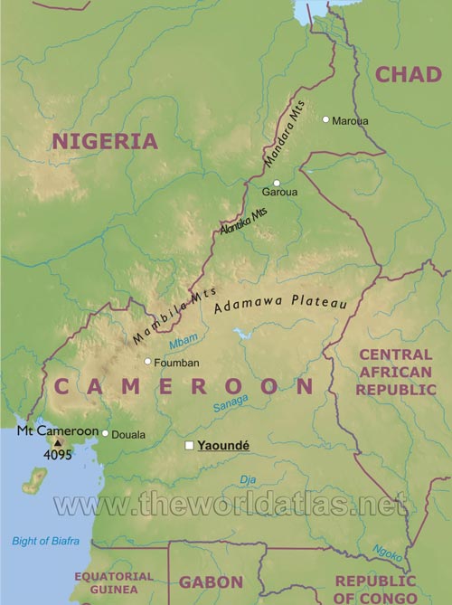 map of cameroon africa. Cameroon Map. About Cameroon: